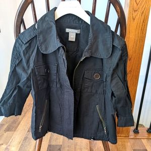 Ann Taylor Cropped Moto Jacket